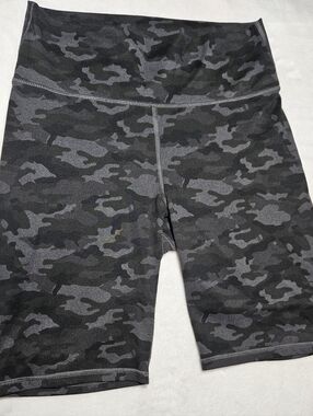 Fabletics High Waisted Camo Bike Shorts